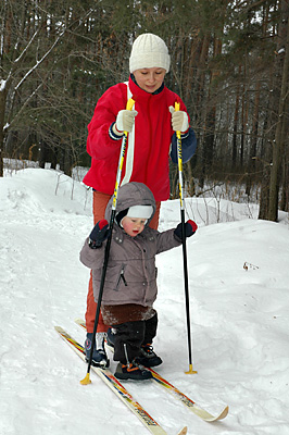 first ski lesson