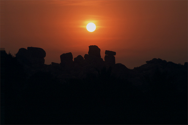 sunrise, Hampi