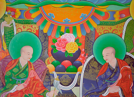 Tibetan temple mural