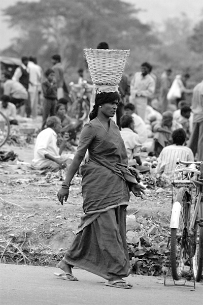 woman at market