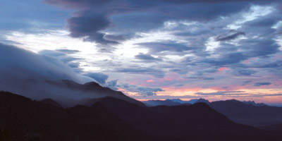 dawn, Cardamom Hills, Kerala