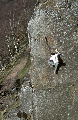 climber on Brown’s Eliminate