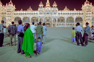 Mysore palace lights